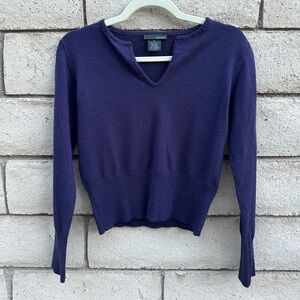 Henne Deep Purple Knit Top